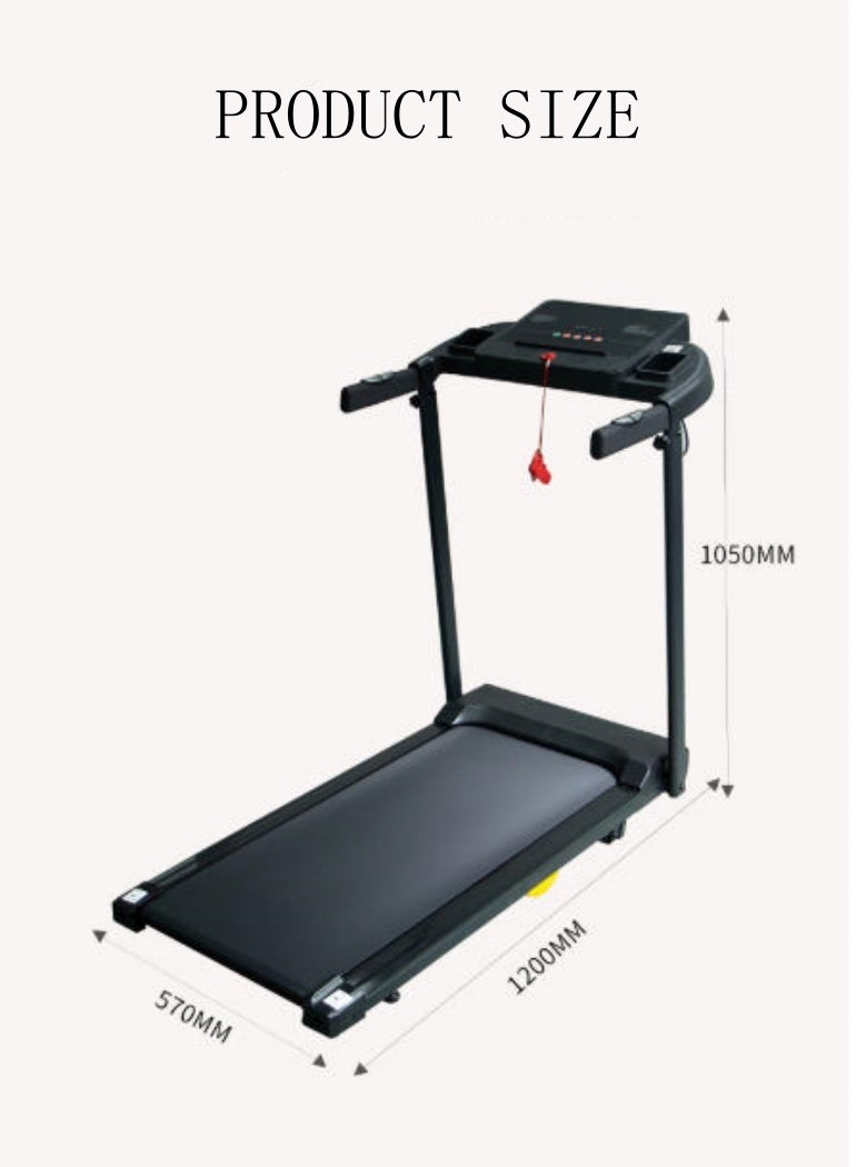 Spides Intelligent Electric Treadmill Multifunctional Household Foldable Walking Pad with Handrail and LED Screen Wireless Intelligent Speed Regulation Portable Desktop Treadmill Multiple Speed Changes Running Machine for Home Office Gym - Image 4